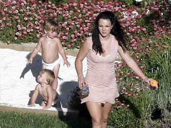 Britney with her Boys