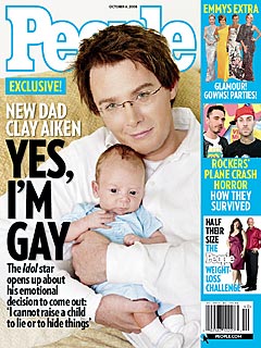 Clay Aiken Holding His Reason For Truth