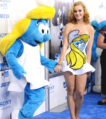 Katy Perry at Smurf premiere