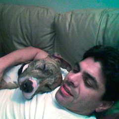 Nick Santino with Rocco