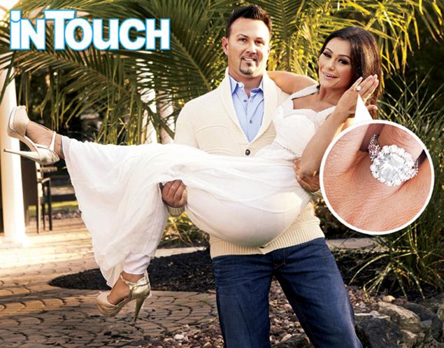 Jwoww on cover of InTouch Weekly with fiance Roger Mathews
