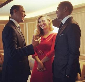 Beyonce and Jay-Z at Obama fundraiser