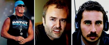Hulk Hogan, Gawker owner Nick Denton, Gawker editor A.J. Daulerio