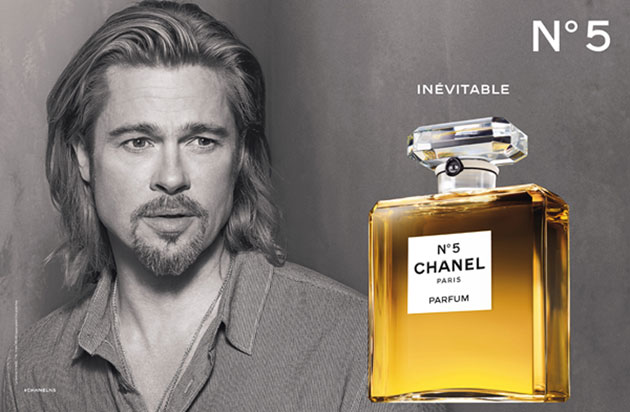 Brad Pitt in Chanel No. 5 ad